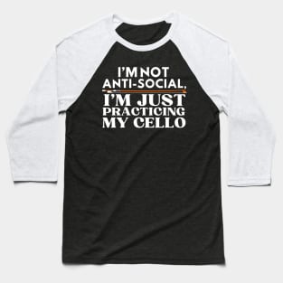 Practicing My Cello Baseball T-Shirt